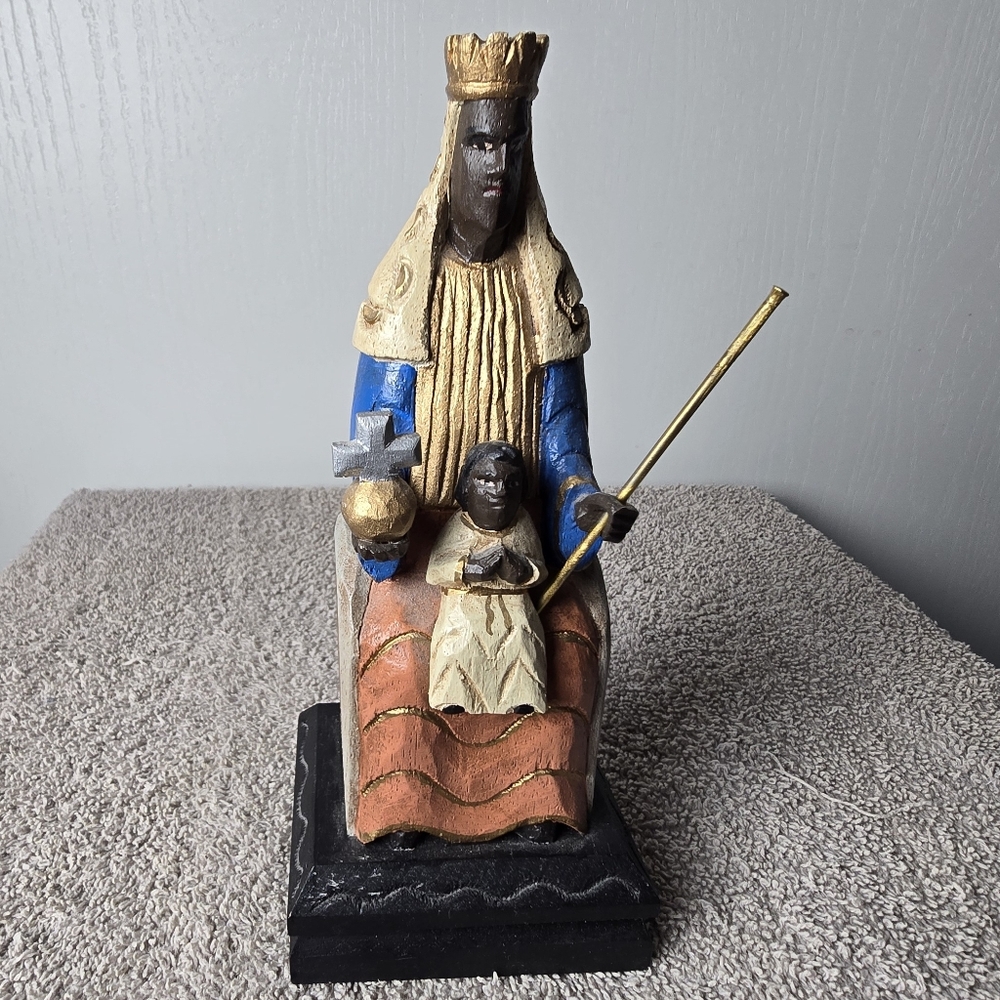 Handcrafted Religious Figurine - Multicolor By Domingo Orta 1993